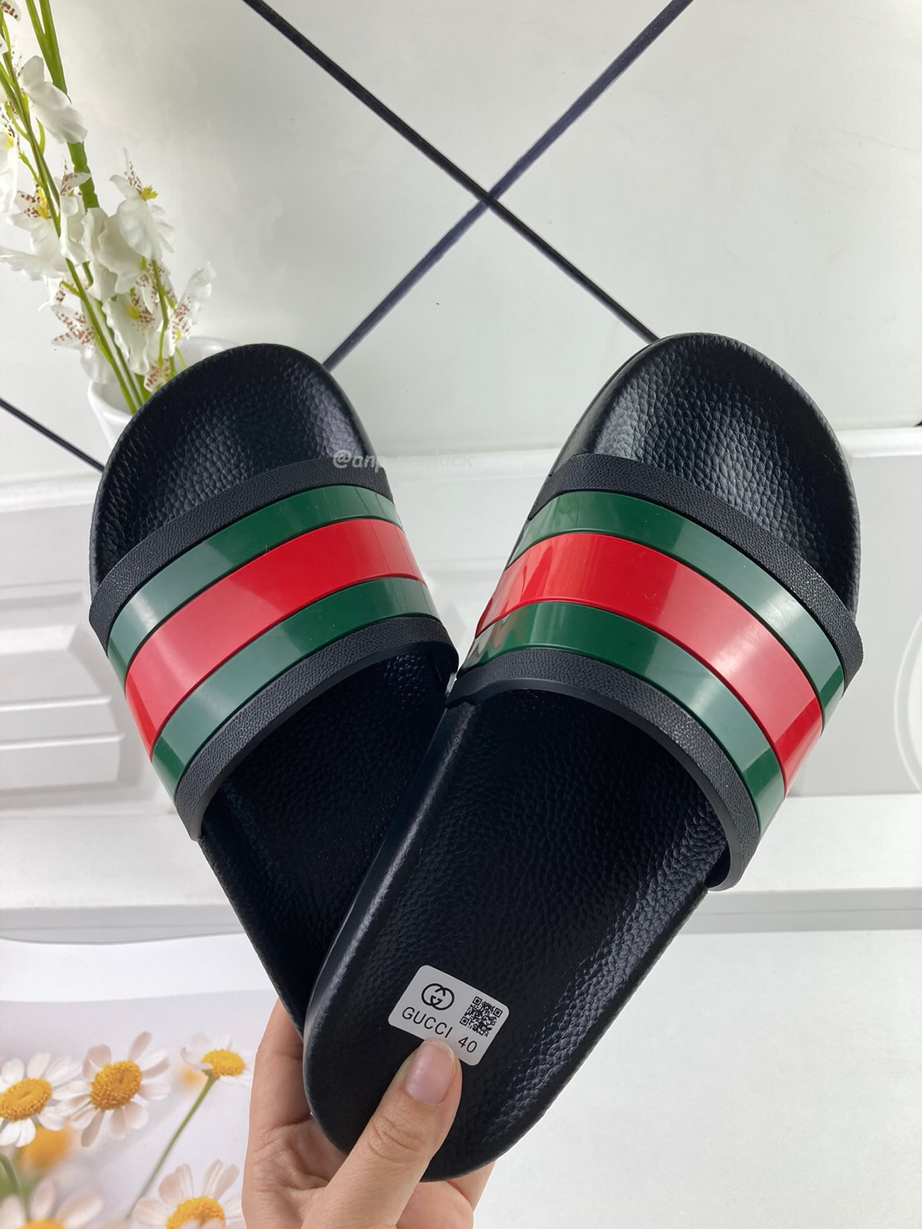 Gucci Rubber Slides Red Green 308234 Gib10 1098 (7) - newkick.app